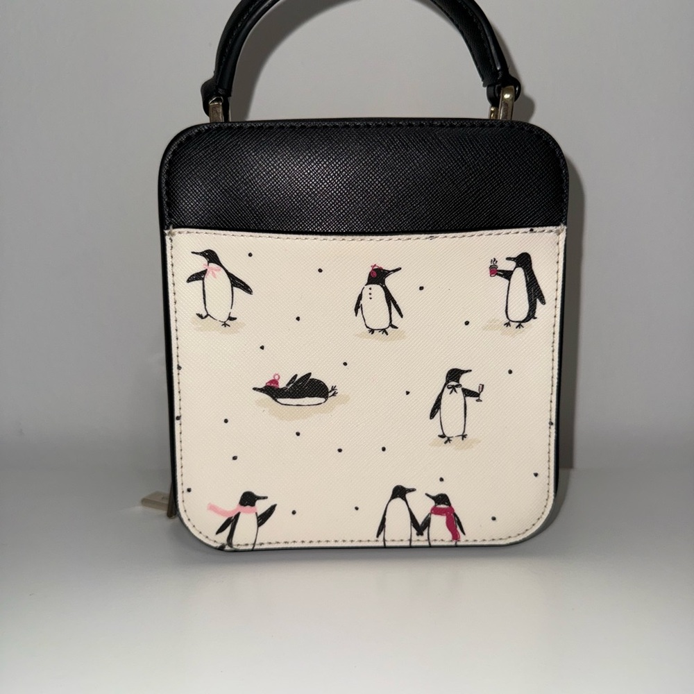 Kate Spade Black and White Penguin Print Bag - Picture 2 of 3